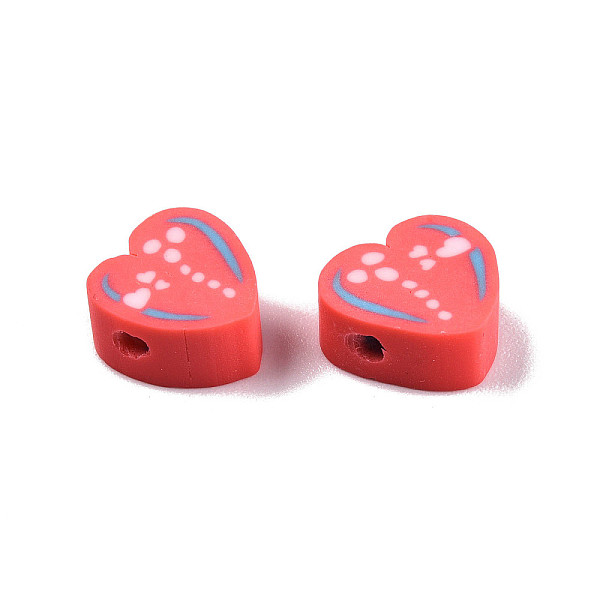 PandaHall Handmade Polymer Clay Beads, Heart, Orange Red, 8~11x9~10.5x4~5mm, Hole: 1.2~1.6mm Polymer Clay Heart
PandaHall Handmade Polymer Clay Beads, Heart, Orange Red, 8~11x9~10.5x4~5mm, Hole: 1.2~1.6mm Polymer Clay Heart