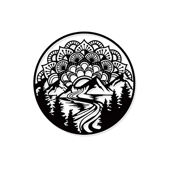 PandaHall Mandala Mountain Metal Wall Art Decor, Black Wall Hanging Decor Silhouette Wall Art for Home Bedroom Living Room Bathroom Kitchen...
PandaHall Mandala Mountain Metal Wall Art Decor, Black Wall Hanging Decor Silhouette Wall Art for Home Bedroom Living Room Bathroom Kitchen...