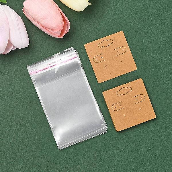 PandaHall 30Pcs Kraft Paper Earring Display Cards with Hanging Hole, Square, with 30Pcs OPP Cellophane Bags, Peru, Card: 5x5x0.02cm Paper..., Brown
PandaHall 30Pcs Kraft Paper Earring Display Cards with Hanging Hole, Square, with 30Pcs OPP Cellophane Bags, Peru, Card: 5x5x0.02cm Paper..., Brown