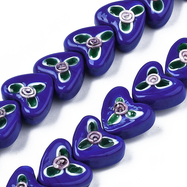 PandaHall Handmade Bumpy Lampwork Beads Strands, Heart, Medium Blue, 14x16x8.5~10mm, Hole: 1.4mm, about 35pcs/strand, 16.73 inch~16.93 inch...
PandaHall Handmade Bumpy Lampwork Beads Strands, Heart, Medium Blue, 14x16x8.5~10mm, Hole: 1.4mm, about 35pcs/strand, 16.73 inch~16.93 inch...