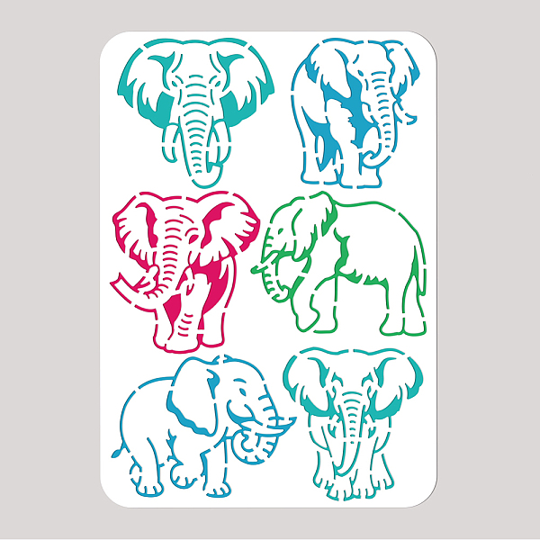 PandaHall PET Hollow Out Drawing Painting Stencils, for DIY Scrapbook, Photo Album, Elephant, 297x210mm Plastic Elephant
PandaHall PET Hollow Out Drawing Painting Stencils, for DIY Scrapbook, Photo Album, Elephant, 297x210mm Plastic Elephant
