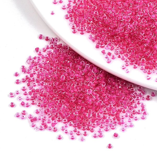 PandaHall 12/0 Glass Seed Beads, Transparent Inside Colours, Round Hole, Round, Camellia, 2x1.5mm, Hole: 0.8mm Glass Pink
PandaHall 12/0 Glass Seed Beads, Transparent Inside Colours, Round Hole, Round, Camellia, 2x1.5mm, Hole: 0.8mm Glass Pink