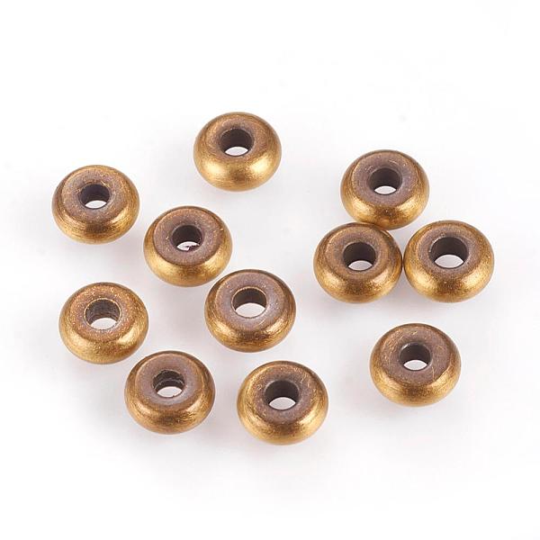 PandaHall Brass Beads, Donut, Brushed Antique Bronze, 5x2mm, Hole: 1.5mm Brass Donut
PandaHall Brass Beads, Donut, Brushed Antique Bronze, 5x2mm, Hole: 1.5mm Brass Donut