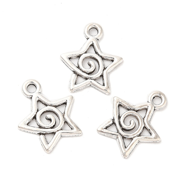 PandaHall Tibetan Style Alloy Pendants, Star, Antique Silver, 20x16.5x1.5mm, Hole: 2mm, about 1020pcs/1000g Alloy Star
PandaHall Tibetan Style Alloy Pendants, Star, Antique Silver, 20x16.5x1.5mm, Hole: 2mm, about 1020pcs/1000g Alloy Star