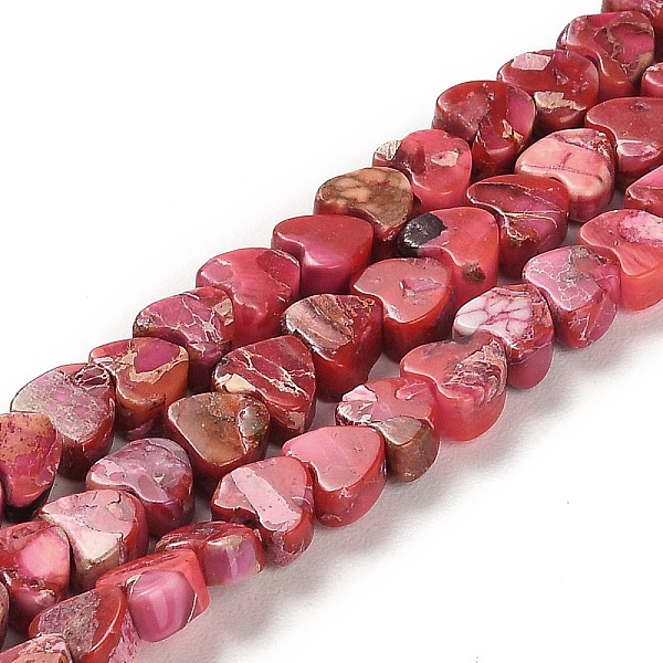 PandaHall Synthetic Regalite/Imperial Jasper/Sea Sediment Jasper Beads Strands, Dyed, Heart, Red, 5x6x3~3.5mm, Hole: 1.2mm, about...
PandaHall Synthetic Regalite/Imperial Jasper/Sea Sediment Jasper Beads Strands, Dyed, Heart, Red, 5x6x3~3.5mm, Hole: 1.2mm, about...
