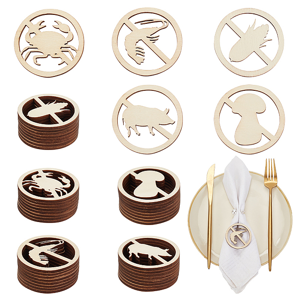 PandaHall OLYCRAFT 100Pcs 5 Styles Unfinished Wood Plate Decor Wood Cutout Place Cards Signs 1.9 Inch Round Hollow "No" Symbol Wood Cutouts..., Yellow
PandaHall OLYCRAFT 100Pcs 5 Styles Unfinished Wood Plate Decor Wood Cutout Place Cards Signs 1.9 Inch Round Hollow "No" Symbol Wood Cutouts..., Yellow