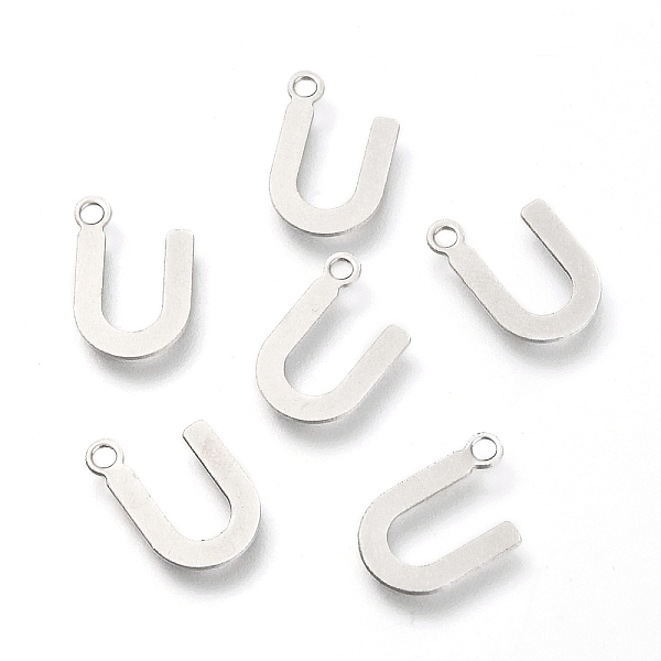 PandaHall 201 Stainless Steel Charms, Alphabet, Letter.U, 12x8x0.6mm, Hole: 1.4mm 201 Stainless Steel Letter U
PandaHall 201 Stainless Steel Charms, Alphabet, Letter.U, 12x8x0.6mm, Hole: 1.4mm 201 Stainless Steel Letter U