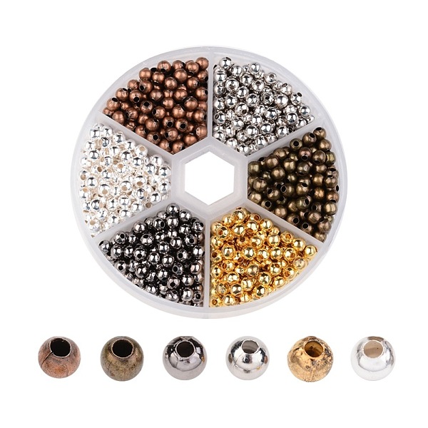 PandaHall Round Iron Spacer Beads, Mixed Color, 4mm, Hole: 1.5mm, about 158pcs/compartment, 948pcs/box Iron Round
PandaHall Round Iron Spacer Beads, Mixed Color, 4mm, Hole: 1.5mm, about 158pcs/compartment, 948pcs/box Iron Round