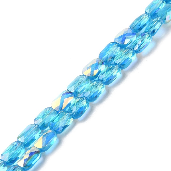 PandaHall Transparent Electroplate Glass Beads Strands, AB Color, Faceted Rectangle, Deep Sky Blue, 7x4.5x3.5mm, Hole: 1.2mm, about...
PandaHall Transparent Electroplate Glass Beads Strands, AB Color, Faceted Rectangle, Deep Sky Blue, 7x4.5x3.5mm, Hole: 1.2mm, about...