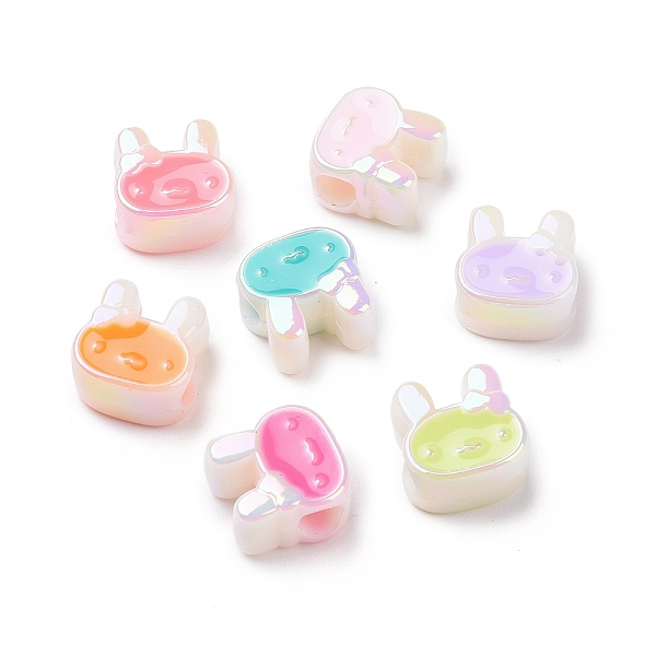 PandaHall UV Plating Rainbow Iridescent Acrylic European Beads, Large Hole Beads, with Enamel, Rabbit, Mixed Color, 12.2x12x7mm, Hole: 4mm..., Multicolor
PandaHall UV Plating Rainbow Iridescent Acrylic European Beads, Large Hole Beads, with Enamel, Rabbit, Mixed Color, 12.2x12x7mm, Hole: 4mm..., Multicolor
