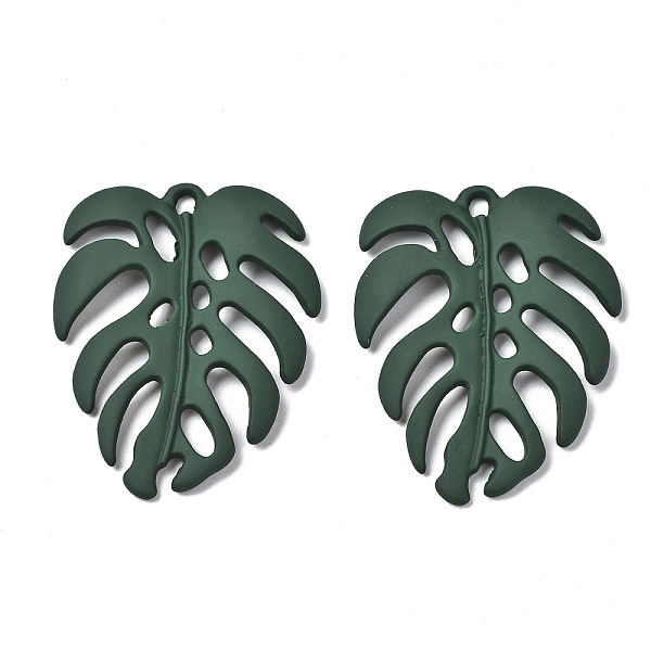 PandaHall Spray Painted Alloy Pendants, Tropical Leaf Charms, Cadmium Free & Lead Free, Monstera Leaf, Dark Green, 34.5x26.5x4mm, Hole...
PandaHall Spray Painted Alloy Pendants, Tropical Leaf Charms, Cadmium Free & Lead Free, Monstera Leaf, Dark Green, 34.5x26.5x4mm, Hole...