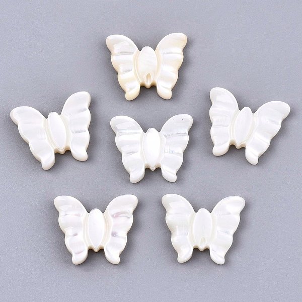 PandaHall Natural White Shell Mother of Pearl Shell Beads, Butterfly, Creamy White, 10x11.5x2mm, Hole: 0.8mm White Shell Butterfly
PandaHall Natural White Shell Mother of Pearl Shell Beads, Butterfly, Creamy White, 10x11.5x2mm, Hole: 0.8mm White Shell Butterfly
