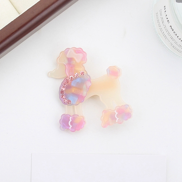 PandaHall Cute Poodle Cellulose Acetate Alligator Hair Clips, with Rhinestone, Hair Accessories for Girls, Pink, 57x54x17mm Cellulose...
PandaHall Cute Poodle Cellulose Acetate Alligator Hair Clips, with Rhinestone, Hair Accessories for Girls, Pink, 57x54x17mm Cellulose...