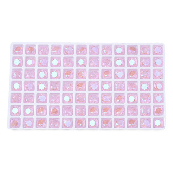 PandaHall Glass Rhinestone Cabochons, Nail Art Decoration Accessories, Faceted, Square, Pearl Pink, 8x8x4.5mm Glass Square
PandaHall Glass Rhinestone Cabochons, Nail Art Decoration Accessories, Faceted, Square, Pearl Pink, 8x8x4.5mm Glass Square