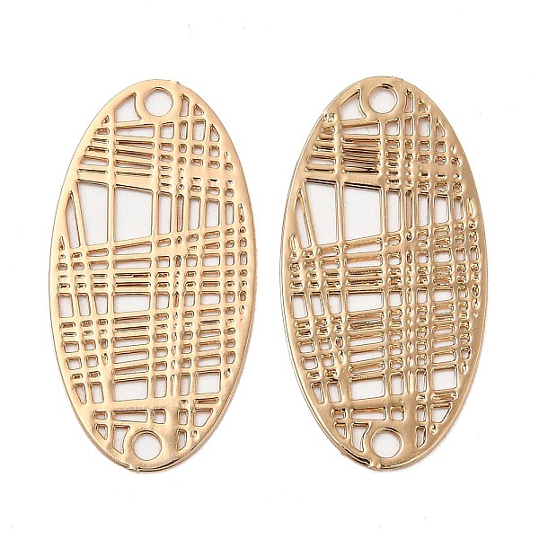 PandaHall Rack Plating Brass Connector Charms, Etched Metal Embellishments, Long-Lasting Plated, Oval Links, Light Gold, 24x12.5x0.3mm, Hole...
PandaHall Rack Plating Brass Connector Charms, Etched Metal Embellishments, Long-Lasting Plated, Oval Links, Light Gold, 24x12.5x0.3mm, Hole...