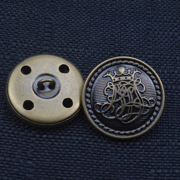 PandaHall Brass Shank Buttons, Flat Round with Flower Pattern, Antique Bronze, 18mm Brass Flat Round
PandaHall Brass Shank Buttons, Flat Round with Flower Pattern, Antique Bronze, 18mm Brass Flat Round