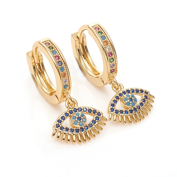 PandaHall Brass Micro Pave Cubic Zirconia Huggie Hoop Earrings, Long-Lasting Plated, Eye, Colorful, Golden, 27mm, Pin: 1mm Cubic Zirconia...
PandaHall Brass Micro Pave Cubic Zirconia Huggie Hoop Earrings, Long-Lasting Plated, Eye, Colorful, Golden, 27mm, Pin: 1mm Cubic Zirconia...