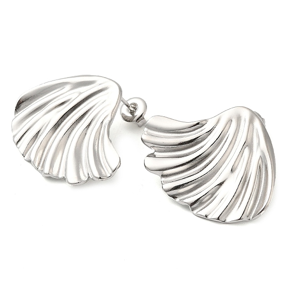 PandaHall 304 Stainless Steel Stud Earrings, Fan, Stainless Steel Color, 24x31mm 304 Stainless Steel Fan
PandaHall 304 Stainless Steel Stud Earrings, Fan, Stainless Steel Color, 24x31mm 304 Stainless Steel Fan