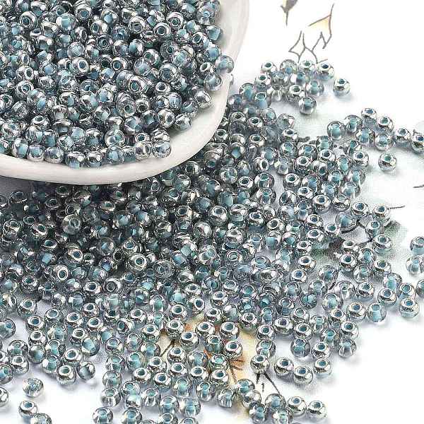 PandaHall Inside Colours Glass Seed Beads, Half Silver Plated, Round, Pale Turquoise, 3.5x2.5mm, Hole: 1mm, about 11250pcs/pound Glass
PandaHall Inside Colours Glass Seed Beads, Half Silver Plated, Round, Pale Turquoise, 3.5x2.5mm, Hole: 1mm, about 11250pcs/pound Glass