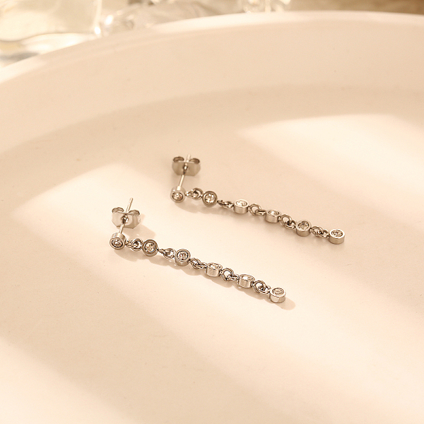 PandaHall Stainless Steel Round Stud Earrings with Rhinestone for Women Stainless Steel
PandaHall Stainless Steel Round Stud Earrings with Rhinestone for Women Stainless Steel