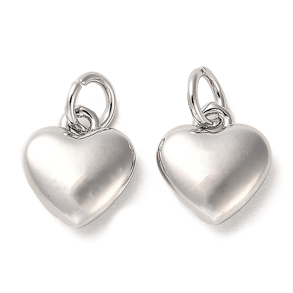 PandaHall Rack Plating Brass Charms, with Jump Ring, Heart, Real Platinum Plated, 10x9x3mm, Hole: 3mm Brass Heart
PandaHall Rack Plating Brass Charms, with Jump Ring, Heart, Real Platinum Plated, 10x9x3mm, Hole: 3mm Brass Heart