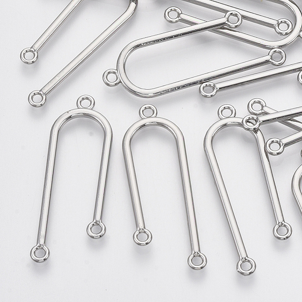 PandaHall Alloy Chandelier Component Links, 3 Loop Connectors, U Shape, Platinum, 41x16x2mm, Hole: 1.8mm Alloy Others
PandaHall Alloy Chandelier Component Links, 3 Loop Connectors, U Shape, Platinum, 41x16x2mm, Hole: 1.8mm Alloy Others