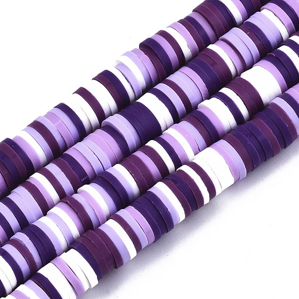 PandaHall Handmade Polymer Clay Beads Strands, for DIY Jewelry Crafts Supplies, Heishi Beads, Disc/Flat Round, Lilac, 6x0.5~1mm, Hole: 1.8mm..., Purple
PandaHall Handmade Polymer Clay Beads Strands, for DIY Jewelry Crafts Supplies, Heishi Beads, Disc/Flat Round, Lilac, 6x0.5~1mm, Hole: 1.8mm..., Purple
