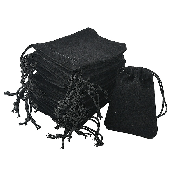 PandaHall Rectangle Velvet Jewelry Drawstring Bags, Christmas Party Wedding Candy Gift Bags, Black, 7x5cm Velvet None Black
PandaHall Rectangle Velvet Jewelry Drawstring Bags, Christmas Party Wedding Candy Gift Bags, Black, 7x5cm Velvet None Black