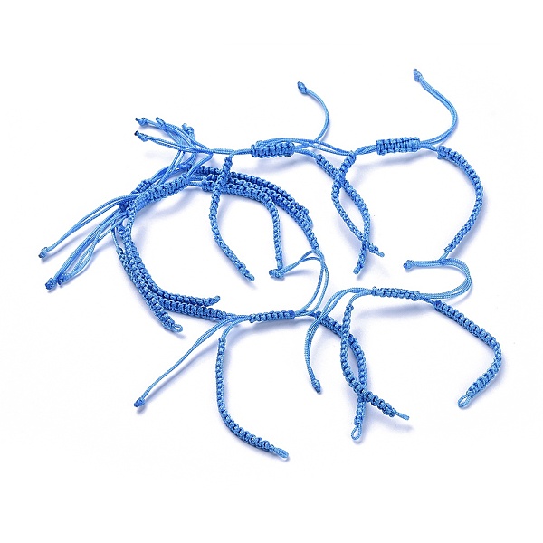 PandaHall Braided Nylon Cord for DIY Bracelet Making, Light Sky Blue, 145~155x5x2mm, Hole: 2~4mm Nylon Blue
PandaHall Braided Nylon Cord for DIY Bracelet Making, Light Sky Blue, 145~155x5x2mm, Hole: 2~4mm Nylon Blue