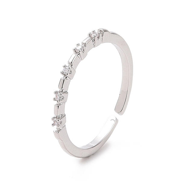 PandaHall Clear Cubic Zirconia Thin Open Cuff Ring, Brass Jewelry for Women, Platinum, Inner Diameter: US Size 7(17.3mm) Brass+Cubic...
PandaHall Clear Cubic Zirconia Thin Open Cuff Ring, Brass Jewelry for Women, Platinum, Inner Diameter: US Size 7(17.3mm) Brass+Cubic...