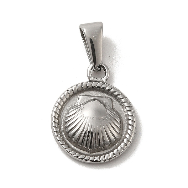 PandaHall 304 Stainless Steel Pendants, Flat Round with Shell Charm, Stainless Steel Color, 17x15x3mm, Hole: 3x7.5mm 304 Stainless Steel...
PandaHall 304 Stainless Steel Pendants, Flat Round with Shell Charm, Stainless Steel Color, 17x15x3mm, Hole: 3x7.5mm 304 Stainless Steel...