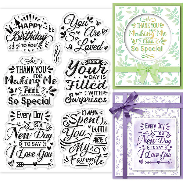 PandaHall GLOBLELAND Blessing Words Clear Stamps for Card Making Decorative Greeting Birthday Encouraging Transparent Silicone Stamps for...
PandaHall GLOBLELAND Blessing Words Clear Stamps for Card Making Decorative Greeting Birthday Encouraging Transparent Silicone Stamps for...