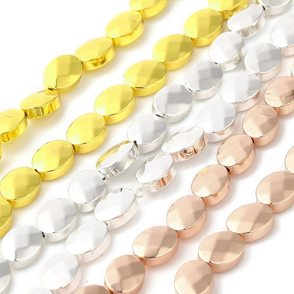 PandaHall Electroplate Non-magnetic Synthetic Hematite Beads Strands, Oval, Faceted, Mixed Color, 8x6x3mm, Hole: 1mm, about 50pcs/strand...
PandaHall Electroplate Non-magnetic Synthetic Hematite Beads Strands, Oval, Faceted, Mixed Color, 8x6x3mm, Hole: 1mm, about 50pcs/strand...