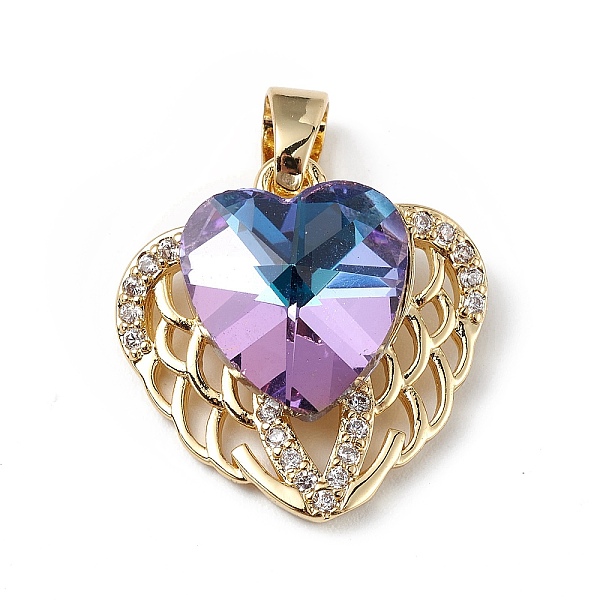 PandaHall Real 18K Gold Plated Rack Plating Brass Micro Pave Clear Cubic Zirconia Pendants, with Glass, Long-Lasting Plated, Cadmium Free &...
PandaHall Real 18K Gold Plated Rack Plating Brass Micro Pave Clear Cubic Zirconia Pendants, with Glass, Long-Lasting Plated, Cadmium Free &...