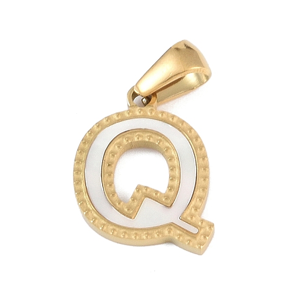 PandaHall Natural White Shell Alphabet Pendants, Ion Plating(IP) Real 18K Gold Plated 304 Stainless Steel Charms, Letter Q, 17x12.5x1.5mm...
PandaHall Natural White Shell Alphabet Pendants, Ion Plating(IP) Real 18K Gold Plated 304 Stainless Steel Charms, Letter Q, 17x12.5x1.5mm...