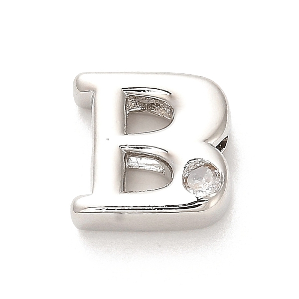PandaHall Rack Plating Brass Cubic Zirconia Beads, Long-Lasting Plated, Lead Free & Cadmium Free, Alphabet, Letter B, 12x12.5x4.5mm, Hole..., Clear
PandaHall Rack Plating Brass Cubic Zirconia Beads, Long-Lasting Plated, Lead Free & Cadmium Free, Alphabet, Letter B, 12x12.5x4.5mm, Hole..., Clear