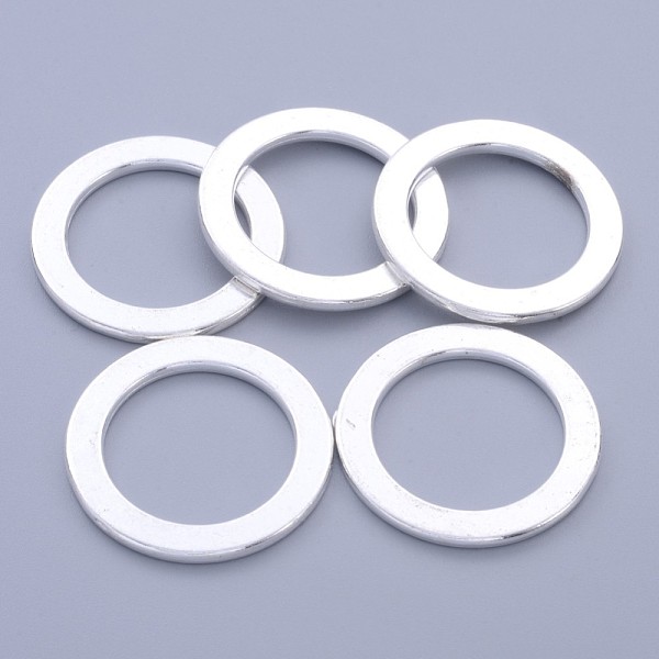 PandaHall Tibetan Style Linking Rings, Circle Frames, Lead Free & Cadmium Free & Nickel Free, Donut, Silver Color Plated, about 28.5mm long...
PandaHall Tibetan Style Linking Rings, Circle Frames, Lead Free & Cadmium Free & Nickel Free, Donut, Silver Color Plated, about 28.5mm long...