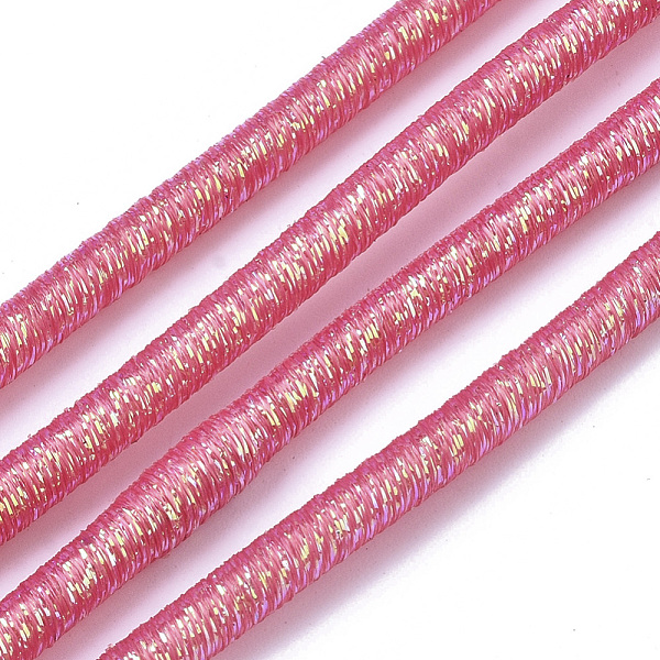PandaHall PVC Tubular Synthetic Rubber Cord, Hollow Pipe, with Glitter Powder, Deep Pink, 4mm, Hole: 1.8mm, about 54.68 yards(50m)/bundle...
PandaHall PVC Tubular Synthetic Rubber Cord, Hollow Pipe, with Glitter Powder, Deep Pink, 4mm, Hole: 1.8mm, about 54.68 yards(50m)/bundle...