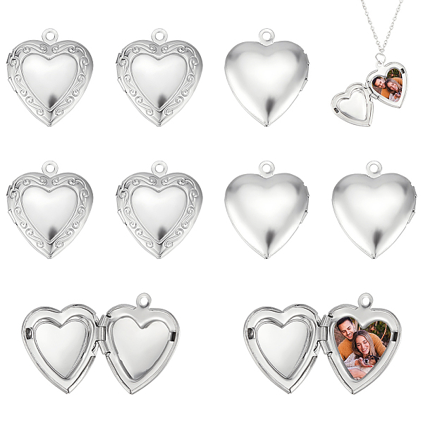 PandaHall Unicraftale 20Pcs 316 Stainless Steel Locket Pendants, Photo Frame Charms for Necklaces, Heart, Stainless Steel Color, 22.5x19x5mm...
PandaHall Unicraftale 20Pcs 316 Stainless Steel Locket Pendants, Photo Frame Charms for Necklaces, Heart, Stainless Steel Color, 22.5x19x5mm...