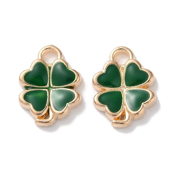 PandaHall Alloy Enamel Pendants, Clover Charms, Dark Green, 13.5x10x2mm, Hole: 1.8mm Alloy Clover
PandaHall Alloy Enamel Pendants, Clover Charms, Dark Green, 13.5x10x2mm, Hole: 1.8mm Alloy Clover