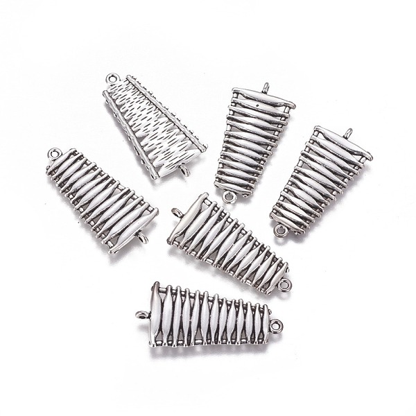 PandaHall Alloy Links connectors, Lead Free and Cadmium Free, Trapezoid, Antique Silver, 40mm long, 20mm wide, 2.5mm thick, hole: 1.5mm...
PandaHall Alloy Links connectors, Lead Free and Cadmium Free, Trapezoid, Antique Silver, 40mm long, 20mm wide, 2.5mm thick, hole: 1.5mm...