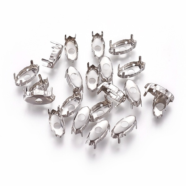 PandaHall Stainless Steel Sew on Prong Settings, Claw Settings for Pointed Back Rhinestone, Horse Eye, Stainless Steel Color, 14x6.5x5.5mm...
PandaHall Stainless Steel Sew on Prong Settings, Claw Settings for Pointed Back Rhinestone, Horse Eye, Stainless Steel Color, 14x6.5x5.5mm...