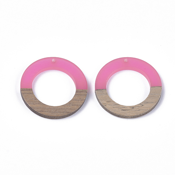 PandaHall Resin & Walnut Wood Pendants, Ring, Hot Pink, 38x3.5mm, Hole: 2mm Resin+Wood Ring Pink
PandaHall Resin & Walnut Wood Pendants, Ring, Hot Pink, 38x3.5mm, Hole: 2mm Resin+Wood Ring Pink