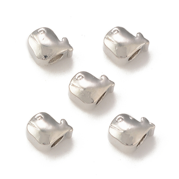 PandaHall Rack Plating Alloy Beads, Whale Shape, Platinum, 8.5x9x6.7mm, Hole: 3.8mm Alloy Fish
PandaHall Rack Plating Alloy Beads, Whale Shape, Platinum, 8.5x9x6.7mm, Hole: 3.8mm Alloy Fish