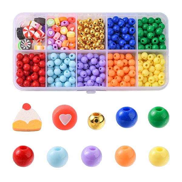 PandaHall 470Pcs Opaque Acrylic Beads, with 70Pcs ABS Plastic Beads and 20Pcs Handmade Polymer Clay Beads, Mixed Shape, Mixed Color..., Multicolor
PandaHall 470Pcs Opaque Acrylic Beads, with 70Pcs ABS Plastic Beads and 20Pcs Handmade Polymer Clay Beads, Mixed Shape, Mixed Color..., Multicolor