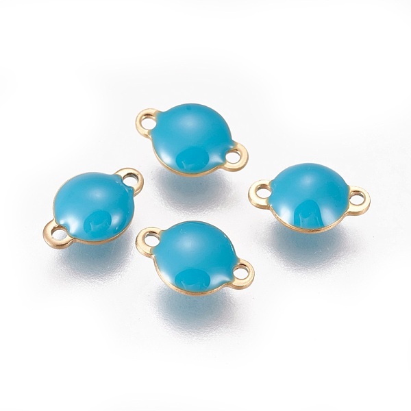 PandaHall Ion Plating(IP) 304 Stainless Steel Enamel Links connectors, Enamelled Sequins, Flat Round, Golden, Deep Sky Blue, 12x8x4mm, Hole...
PandaHall Ion Plating(IP) 304 Stainless Steel Enamel Links connectors, Enamelled Sequins, Flat Round, Golden, Deep Sky Blue, 12x8x4mm, Hole...