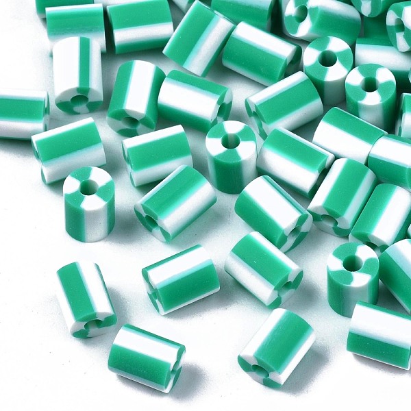 PandaHall Handmade Polymer Clay Beads, 3 Tone, Column, Medium Sea Green, 5x2.5~6.5mm, Hole: 1.8mm Polymer Clay Column
PandaHall Handmade Polymer Clay Beads, 3 Tone, Column, Medium Sea Green, 5x2.5~6.5mm, Hole: 1.8mm Polymer Clay Column