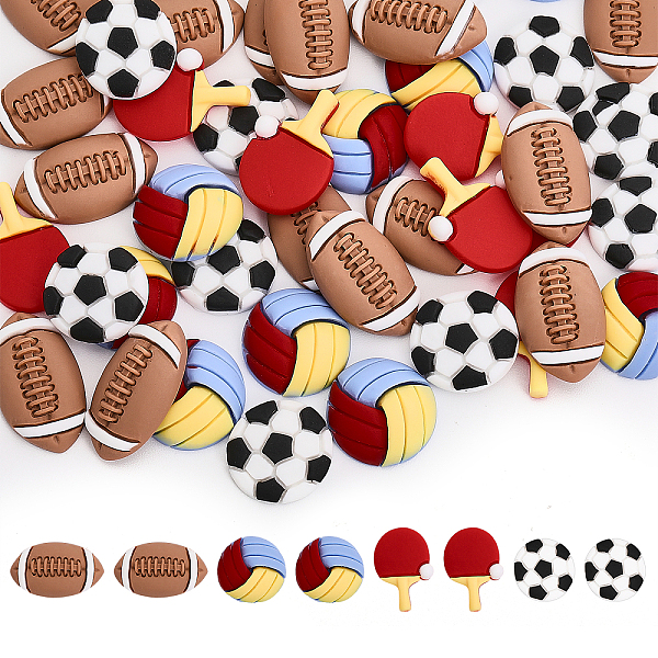 PandaHall CHGCRAFT 64Pcs 4Styles Sports Theme Opaque Resin Cabochons Rugby Volleyball Table Tennis Football Pattern Beads for DIY..., Multicolor
PandaHall CHGCRAFT 64Pcs 4Styles Sports Theme Opaque Resin Cabochons Rugby Volleyball Table Tennis Football Pattern Beads for DIY..., Multicolor