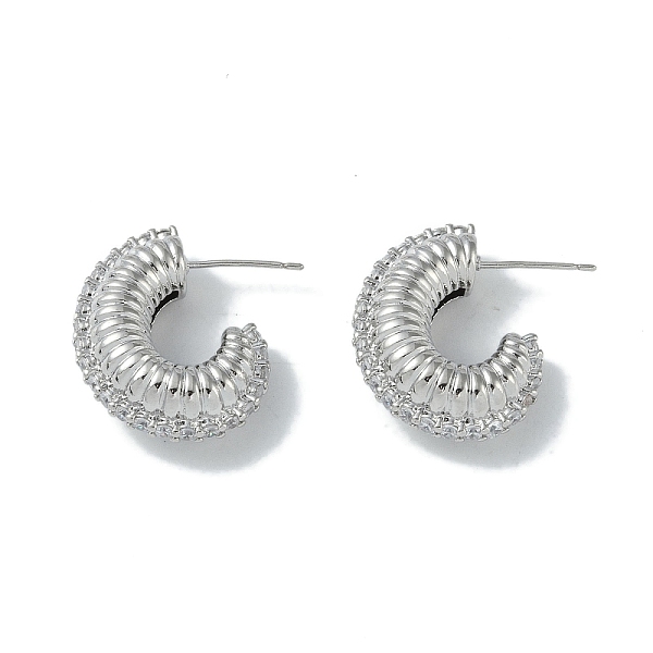 PandaHall Spiral Rings Brass Stud Earrings for Women, Real Platinum Plated, 25x8mm Brass Ring
PandaHall Spiral Rings Brass Stud Earrings for Women, Real Platinum Plated, 25x8mm Brass Ring