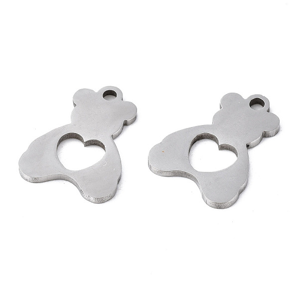 PandaHall 201 Stainless Steel Charms, Laser Cut, Bear, Stainless Steel Color, 13.5x10x1mm, Hole: 1.2mm 201 Stainless Steel Bear
PandaHall 201 Stainless Steel Charms, Laser Cut, Bear, Stainless Steel Color, 13.5x10x1mm, Hole: 1.2mm 201 Stainless Steel Bear